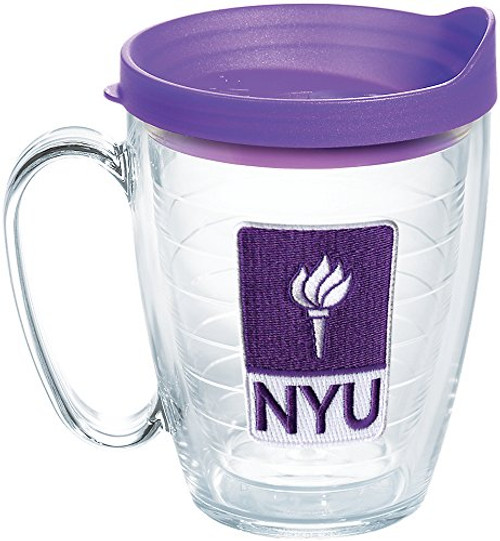 Tervis NYU Violets Logo Insulated Tumbler with Emblem and Purple Lid, 16oz Mug, Clear Tervis NYU Violets Logo Insulated Tumbler with Emblem and Purple Lid, 16oz Mug, Clear
