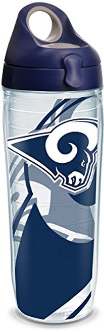 Tervis NFL Los Angeles Rams Insulated Tumbler with Wrap and Navy with Gray Lid, 24oz Water Bottle, Clear Tervis NFL Los Angeles Rams Insulated Tumbler with Wrap and Navy with Gray Lid, 24oz Water Bottle, Clear