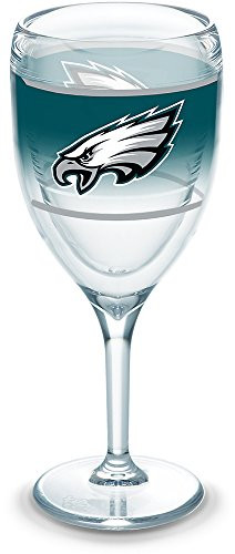 Tervis NFL Philadelphia Eagles Original Wine Glass, 9 oz, Clear