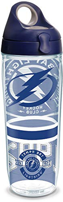Tervis 1303645 NHL Tampa Bay Lightning Top Shelf Insulated Tumbler with Wrap and Navy with Gray Lid, 24oz Water Bottle, Clear Tervis 1303645 NHL Tampa Bay Lightning Top Shelf Insulated Tumbler with Wrap and Navy with Gray Lid, 24oz Water Bottle, Clear