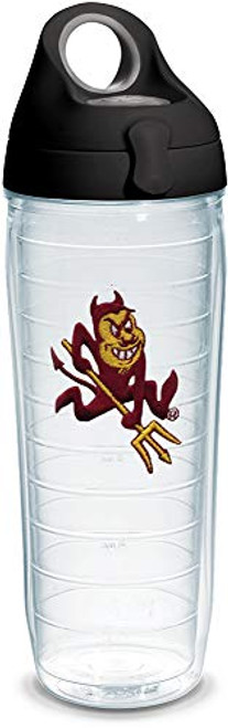 Tervis NCAA Arizona State Sun Devils Sparky Mascot Insulated Tumbler with Emblem and Lid, 24 oz, Clear Tervis NCAA Arizona State Sun Devils Sparky Mascot Insulated Tumbler with Emblem and Lid, 24 oz, Clear