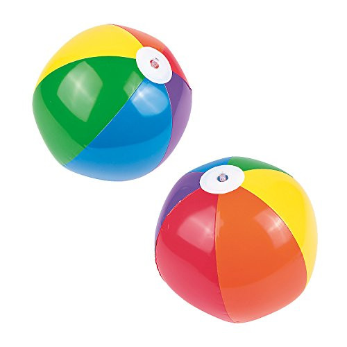 Fun Express - Rainbow Beach Balls (11") - Toys - Inflates - Beach Balls - 12 Pieces Fun Express - Rainbow Beach Balls (11") - Toys - Inflates - Beach Balls - 12 Pieces