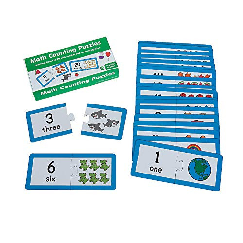 Fun Express - Math Counting Puzzles - Educational - Teaching Aids - Math - 20 Pieces