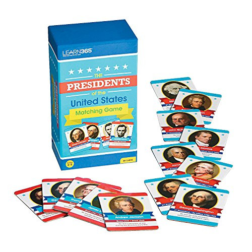 Fun Express Presidents Matching Game - 90 Pieces - Educational and Learning Activities for Kids Fun Express Presidents Matching Game - 90 Pieces - Educational and Learning Activities for Kids