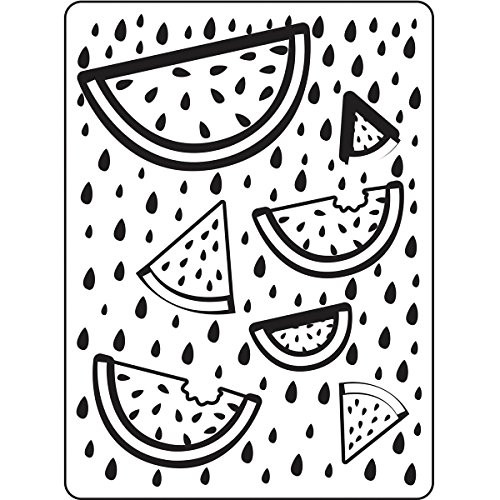 DARICE Embossing Folders: Watermelon Background, Multicolor
