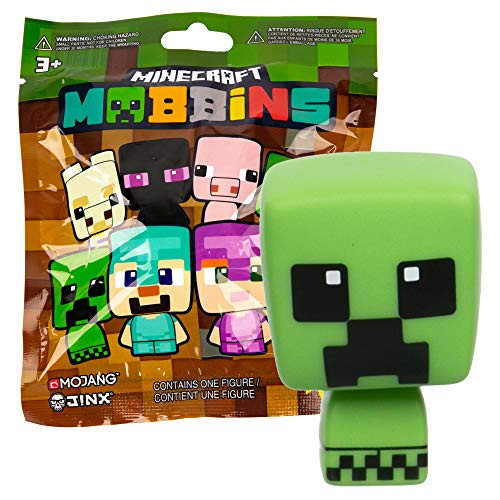 JINX Minecraft Mobbins Vinyl Toy Figures Blind Pack, Series 1 (One Mystery Figure)