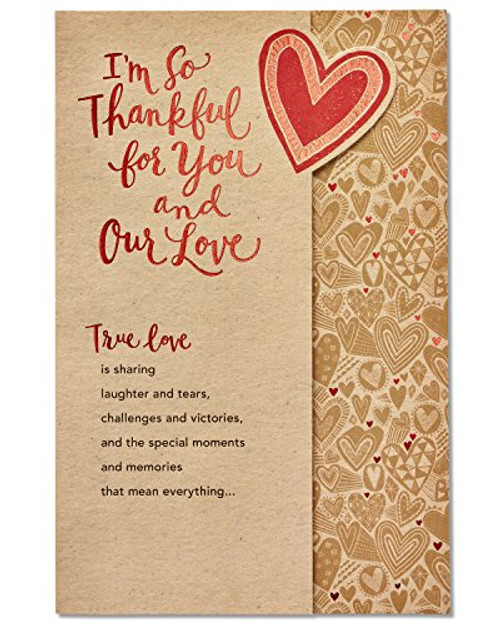 American Greetings Romantic True Love Thank You Card with Foil American Greetings Romantic True Love Thank You Card with Foil