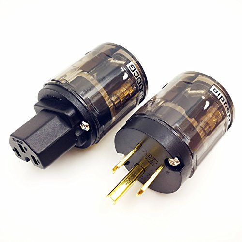 AC Power Plug IEC Connector - WAudio 4000CG 15A/125V Hifi Audiophile Grade Power Connectors for DIY