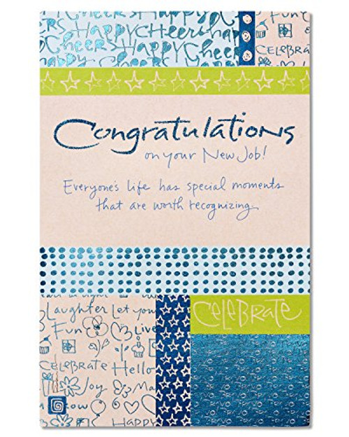 American Greetings Your Moment New Job Congratulations Card with Glitter American Greetings Your Moment New Job Congratulations Card with Glitter