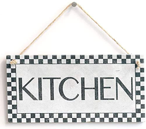 ROONASN Kitchen Decoration, 5X10 Hanging Sign, Wall Art, Wood Sign Home Decor-14