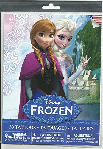 Disney Frozen Elsa, Anna and Olaf 50 Count Tattoos