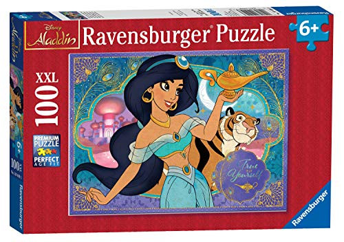 Ravensburger Disney Princess Adventureous Spirit 100 Piece XXL Jigsaw Puzzle for Kids - Every Piece is Unique, Pieces Fit Together Perfectly, Multicoloured