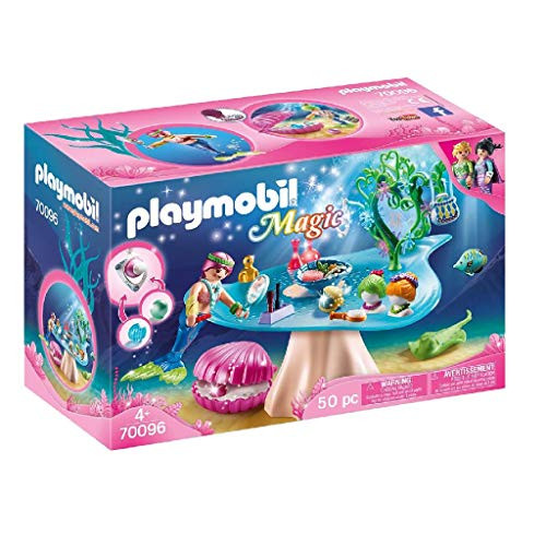 PLAYMOBIL Mermaid Beauty Salon with Jewel Case, Colourful (70096)