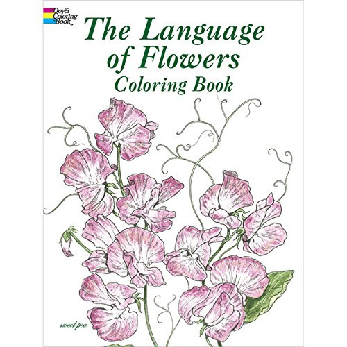 Dover Publications Book, The Language Of Flowers Coloring