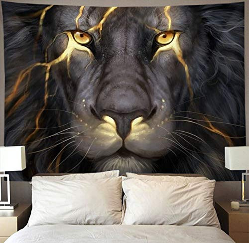 Golden Cool Lion King paninting Wall Tapestry Hippie Art Tapestry Wall Hanging Home Decor Extra Large tablecloths 40x60 inches for Bedroom Living Room Dorm Room Golden Cool Lion King paninting Wall Tapestry Hippie Art Tapestry Wall Hanging Home Decor Extra Large tablecloths 40x60 inches for Bedroom Living Room Dorm Room