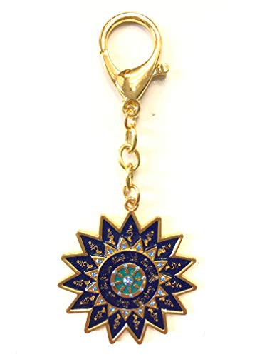 My Lucky 2020 Feng Shui 15 Hums Protection Wheel Brooch Amulet Keychain