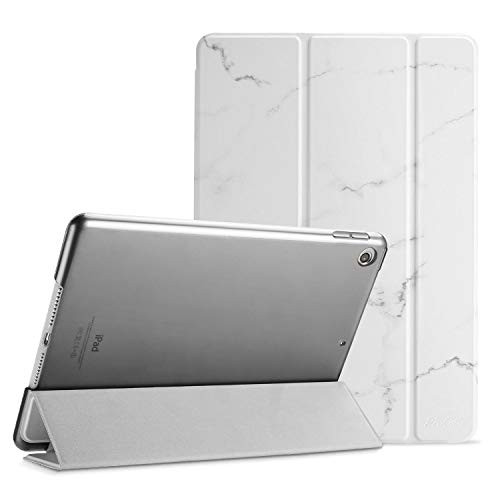 ProCase iPad 10.2 Case 2019 iPad 7th Generation Case, Slim Stand Hard Back Shell Protective Smart Cover Case for iPad 7th Gen 10.2 Inch 2019 (A2197 A2198 A2200) Whitemarble