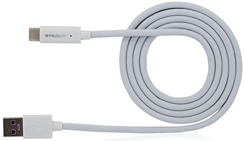 StilGut Cable USB 3.0 Type C (USB-C) to Type A (USB-A), 1m (3.3 Feet), White