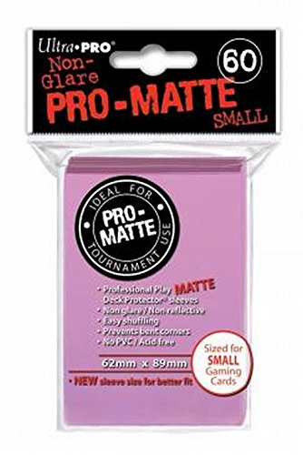 Ultra Pro PRO-Matte Deck Protector for Small Size Cards - Pink (60 ct.)