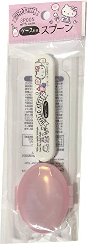 FRIEND Sanrio Hello Kitty Stainless 14cm(L) Spoons with Case Kitchen Japan (Tea Time)