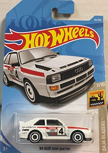 Hot Wheels 2019 Baja Blazers '84 Audi Sport Quattro 43/250, White