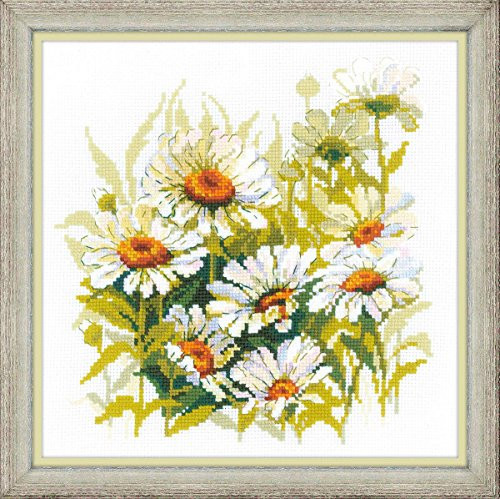 Riolis 1765 Camomile Counted Cross Stitch Kit, Cotton, Multi-Colour, 3030cm