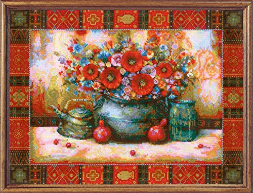 RIOLIS 1771 Still Life by N. Japaridze Counted Cross Stitch Kit, Cotton, Multi-Colour, 4030cm