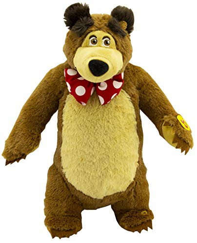 Lovely Giggle Character from The Cartoon Funny Soft Toy Teddy Bear Stuffed Animal Plush Masha y el OSO
