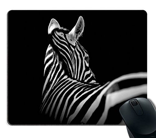 Zebra Mouse Pad by Smooffly, Black & White Zebra Mouse Pad Rectangle Non-Slip Rubber Mousepad Gaming Mouse Pad