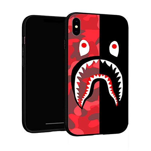 N / A iPhone XR Case,Fashion Slim Cases Cover for iPhone XR 6.1" (bape-shark-19)