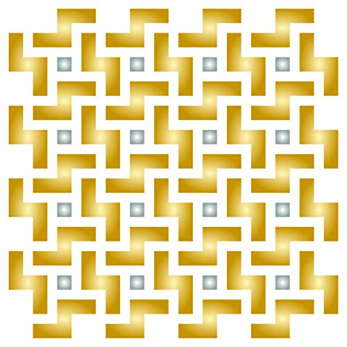 Japanese Trellis Stencil, 14 x 14 inch (L) - Asian Oriental Allover Trellis Wall Stencils