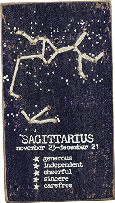 Primitives By Kathy Stitched Block Sagitarius Primitives By Kathy Stitched Block Sagitarius
