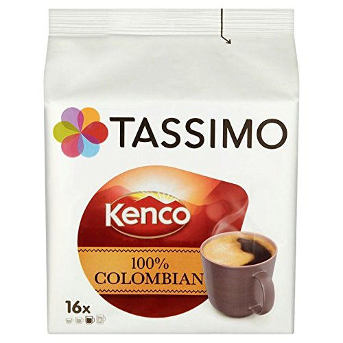 Tassimo Kenco 100% Colombian - 16 per pack (1.74lbs) Tassimo Kenco 100% Colombian - 16 per pack (1.74lbs)