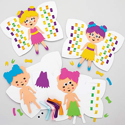 Baker Ross Fairy Weaving Kits, Creative Art and Craft Supplies for Kids to Make and Decorate (6 Pack),AT534 Baker Ross Fairy Weaving Kits, Creative Art and Craft Supplies for Kids to Make and Decorate (6 Pack),AT534