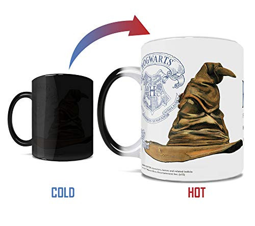 Morphing Mugs Harry Potter Sorting Hat Quote Heat Sensitive Ceramic Mug - Hogwarts House Ravenclaw - 11oz
