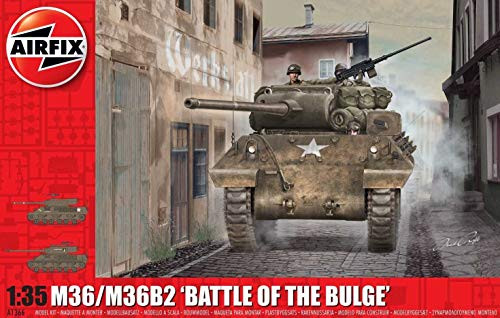 Airfix M36/M36B2 Battle of The Bulge 1:35 WWII Military Tank Plastic Model Kit A1366