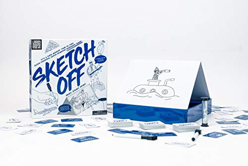 Professor Puzzle Sketch Off - Drawing Game - The Fast paced Quick-Thinking, Quick-Drawing Party Game Looney Goose.