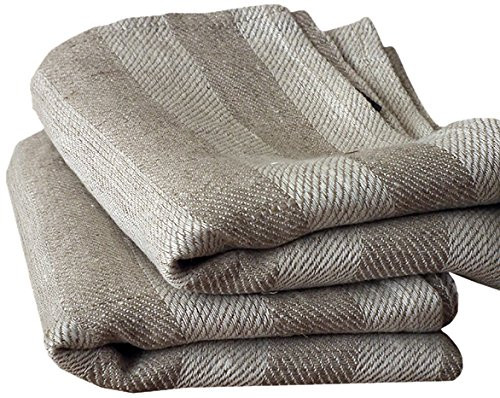 LinenMe Lucas Linen Towel, 13" x 20", Natural
