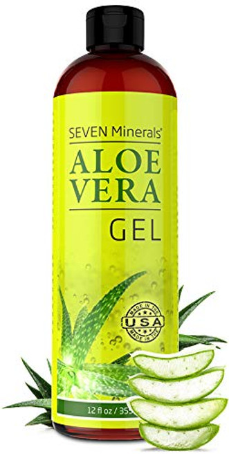 Organic Aloe Vera Gel with 100% Pure Aloe From Freshly Cut Aloe Plant, Not Powder - No Xanthan, So It Absorbs Rapidly With No Sticky Residue - Big 12 oz Organic Aloe Vera Gel with 100% Pure Aloe From Freshly Cut Aloe Plant, Not Powder - No Xanthan, So It Absorbs Rapidly With No Sticky Residue - Big 12 oz