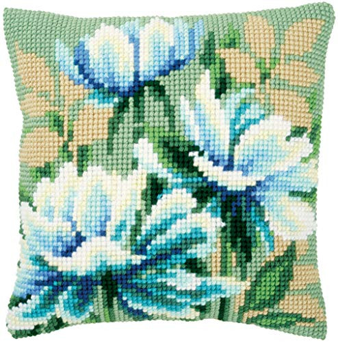 Vervaco Cross Stitch Cushion Kit Japanese Anemones 1 PN-0149290