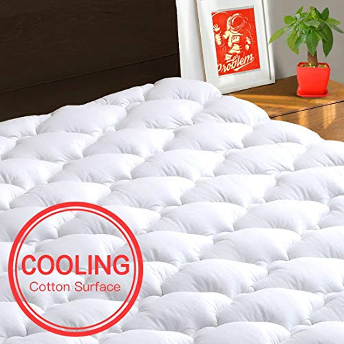 TEXARTIST Mattress Pad Cover Full, Cooling Mattress Topper, 400 TC Cotton Pillow Top with 8-21 Inch Deep Pocket TEXARTIST Mattress Pad Cover Full, Cooling Mattress Topper, 400 TC Cotton Pillow Top with 8-21 Inch Deep Pocket