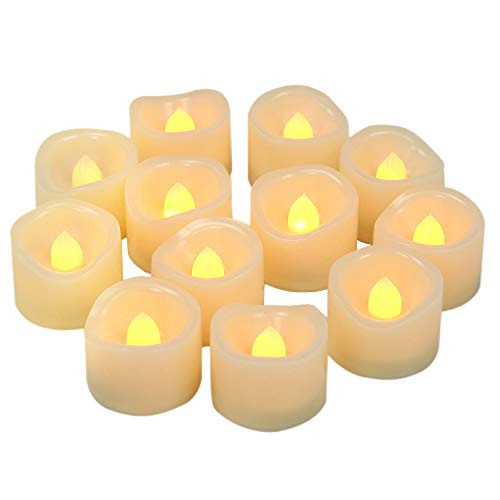 Candle Choice Flickering Flameless Candles Led Tealight Candles Wedding Tea Lights Candles Battery Operated 12 Pack