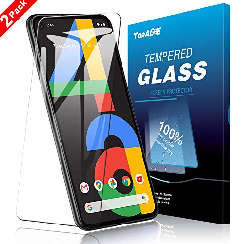 TopACE Screen Protector for Google Pixel 4a, Google Pixel 4a Tempered Glass [Scratch Resistant ][Bubble Free][HD][Case Friendly][High Responsivity]with Replacement Warranty (2 Pack)