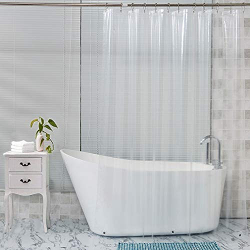 Toplife Shower Curtain or Liner Clear Shower Curtain Plastic Shower Curtain Liner for Bathroom Bathtubs EVA Waterproof Shower Curtain Liner with Grommets 72 Inch x 72 Inch Toplife Shower Curtain or Liner Clear Shower Curtain Plastic Shower Curtain Liner for Bathroom Bathtubs EVA Waterproof Shower Curtain Liner with Grommets 72 Inch x 72 Inch