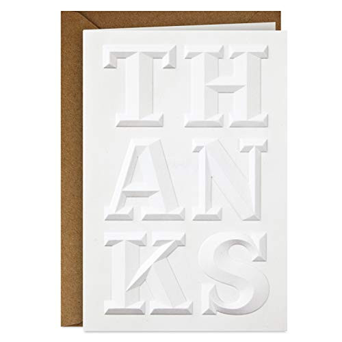 Hallmark Signature Thank You Card (Embossed) Hallmark Signature Thank You Card (Embossed)