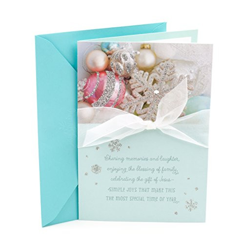 DaySpring Religious Christmas Card for Sister (Ornaments)