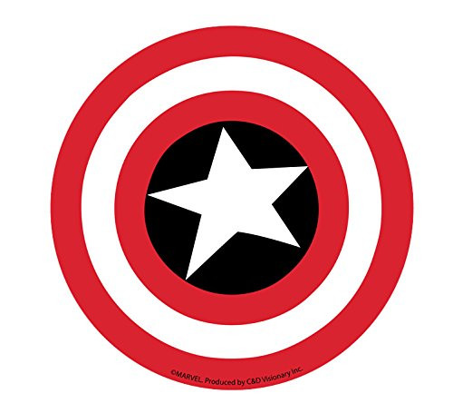 Licenses Products Marvel Comics Retro Captain America Shield Sticker