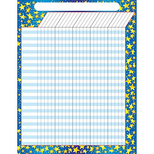 TREND Enterprises, Inc. T-73323BN Star Brights Incentive Chart, 17" x 22", Pack of 12