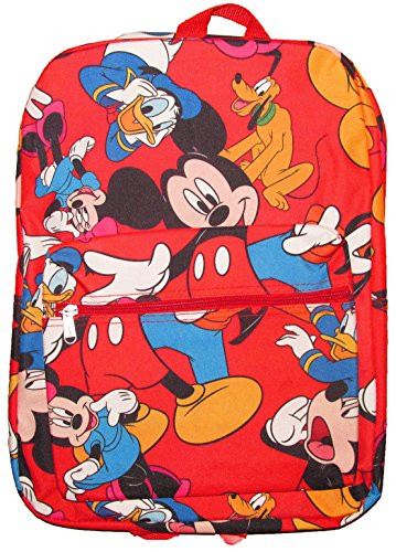Disney Mickey Mouse & The Gang Backpack 16" with Laptop Sleeve Red