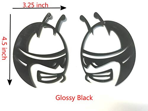 Boobo D-S2OB Pair Challenger Charger Scat Pack Super Bee Large Size Emblem Badges for Dodge Challenger Charger (Glossy Black)